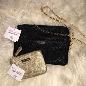 Pink Lottie Clutch and Coin Purse